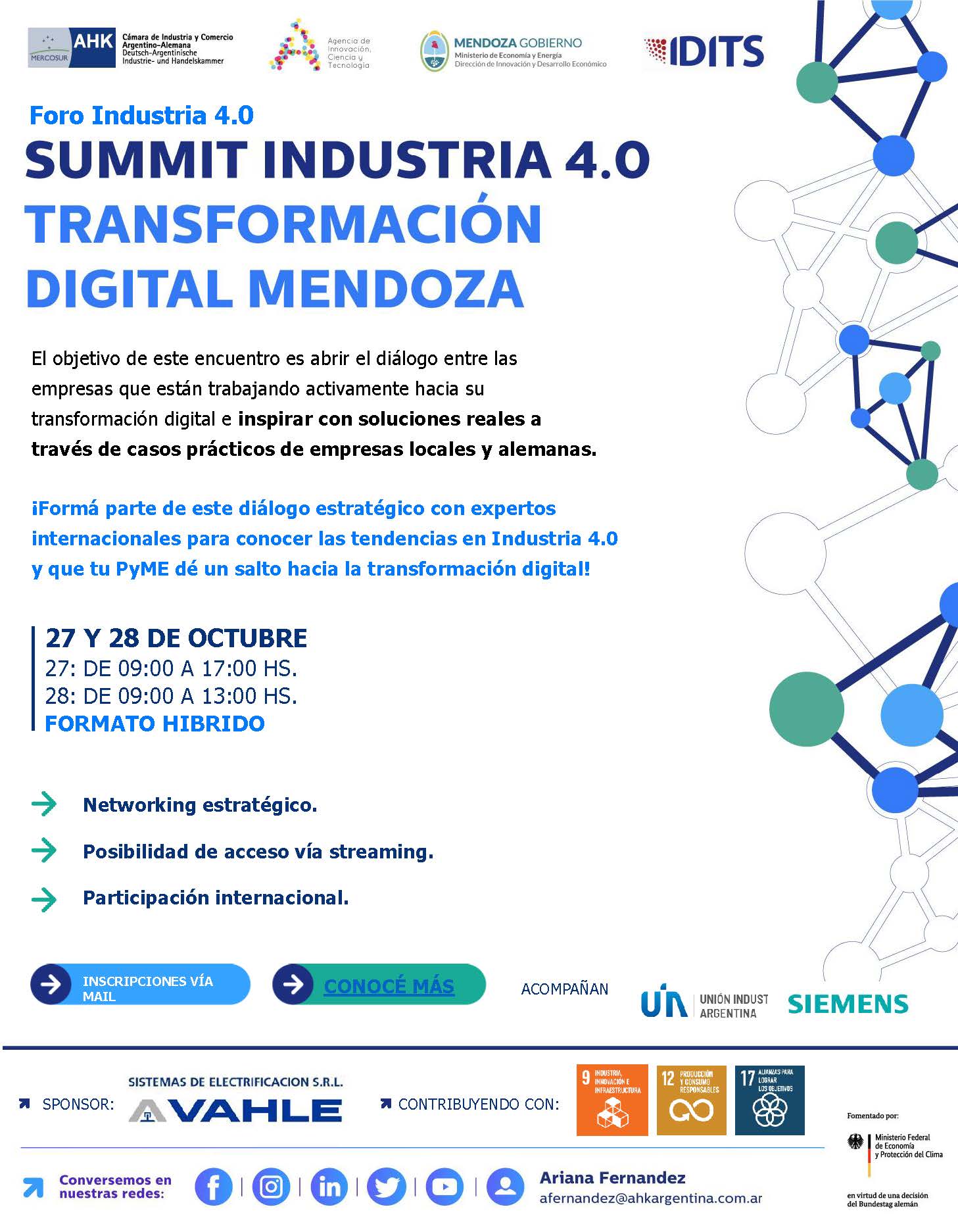 Flyer Foro Ind4.0_Summit Industria 4.0 MDZ_2022